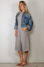 R13 - Blouse - Cropped denim shirt -  Brindley