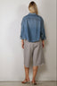 R13 - Blouse - Cropped denim shirt -  Brindley
