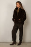 Halfboy - Jacket - Faux Fur Anorak - Dark Brown