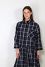 RAE - Blouse - Nikki - Big Check Indigo White