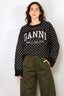 Ganni - Sweater - Heavy Brushed Alpaca Oversized Sweater - Black
