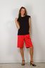 Tibi - Top - Tshirt Program Padded Shoulder Sleeveless Top - Dark Navy