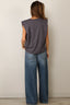 RAE - Top - Hannah Sleeveless Sweat - Charcoal