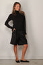 Ganni - Top - Merino Turtleneck W Lace Details - Phantom