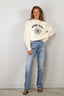 Anine Bing - Sweater - Miles Sweatshirt Collegiate - Cream