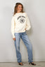 Anine Bing - Sweater - Miles Sweatshirt Collegiate - Cream