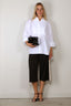 Golden Goose - Blouse - Journey W's Over Shirt With Pleated Bib Pollon Cotton Popline - White