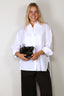 Golden Goose - Blouse - Journey W's Over Shirt With Pleated Bib Pollon Cotton Popline - White