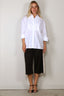 Golden Goose - Blouse - Journey W's Over Shirt With Pleated Bib Pollon Cotton Popline - White