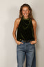 Forte_Forte - Top - Viscose/Silk Velvet Top - Woods