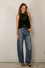 Forte_Forte - Top - Viscose/Silk Velvet Top - Woods