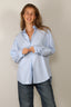 6397 - Blouse - Uniform Shirt - Blue Stripe