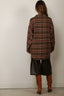 R13 - Blouse - Drop Neck Shirt - Rust Brown Plaid