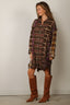 R13 - Jurk - Spliced Drop Neck Shirtdress - Green Multi Plaid
