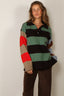 &Daughter - Trui - Torin Polo Shirt - Multi Stripe