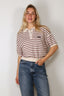 Rotate - Top - Slinky Knit Polo - Oatmeal Comb