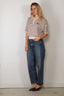 Rotate - Top - Slinky Knit Polo - Oatmeal Comb