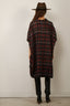 R13 - Jurk - Plaid Oversized Boxy Shirtdress - Black Red Plaid