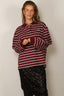 Rotate - Top - Pique Longsleeve  Polo - Zinfandel