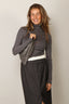 RÓHE - Top - Fine Merino Turtleneck - Mid Grey Melange