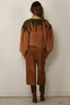 SAGE AND IVY - Sweater - Sigrid - Green / Camel