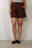 Ganni - Short - Printed Flyweight Nylon Boxer Shorts - Chicory Coffee