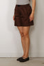 Ganni - Short - Printed Flyweight Nylon Boxer Shorts - Chicory Coffee