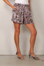 R13 - Short - Pj Short With Piping - Purple Floral