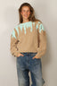 SAGE AND IVY - Sweater - Sigrid - Mint / Camel Light