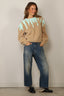 SAGE AND IVY - Sweater - Sigrid - Mint / Camel Light
