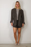 R13 - Short - X-BF Short - Charcoal Grey Linen