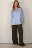 Ralph Lauren - Blouse - Ls Rmsy St-Long Sleeve-Blouse - Blue White Multi