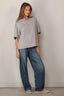 BYLOTTE Studios - T-shirt - Hailey Tee - Grey Melange