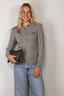 Rotate - Top - Wool Longsleeve Polo - Frost Gray