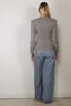 Rotate - Top - Wool Longsleeve Polo - Frost Gray
