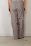 Ganni - Broek - Check Cotton Cargo Pants - Chicory Coffee