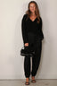 RÓHE - Broek - Tailored Cuff Trousers - Black