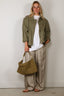 TWP - Broek - Hudson St Pant - Ivory / Green