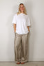 TWP - Broek - Hudson St Pant - Ivory / Green