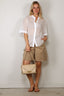 RÓHE - Blouse - Embroidered Muslin Shirt - Optic White