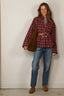 RÓHE - Blouse - Oxford Button Down Check Shirt - Navy / Red Check