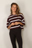 BYLOTTE Studios - T-Shirt - Olsen Tee - Bordeaux / White / Navy