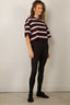 BYLOTTE Studios - T-Shirt - Olsen Tee - Bordeaux / White / Navy