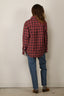 RÓHE - Blouse - Oxford Button Down Check Shirt - Navy / Red Check
