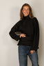 RÓHE - Top - Satin Waisted Top - Black