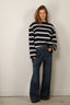 BYLOTTE Studios - Top - Ivy Longsleeve - Navy / White / Bordeaux