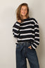 BYLOTTE Studios - Top - Ivy Longsleeve - Navy / White / Bordeaux