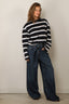 BYLOTTE Studios - Top - Ivy Longsleeve - Navy / White / Bordeaux