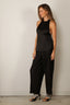 RÓHE - Top - Satin Open Back Halter Top - Black