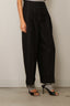 RÓHE - Broek - Eva High Waist Turn Up Trousers - Black Stripe